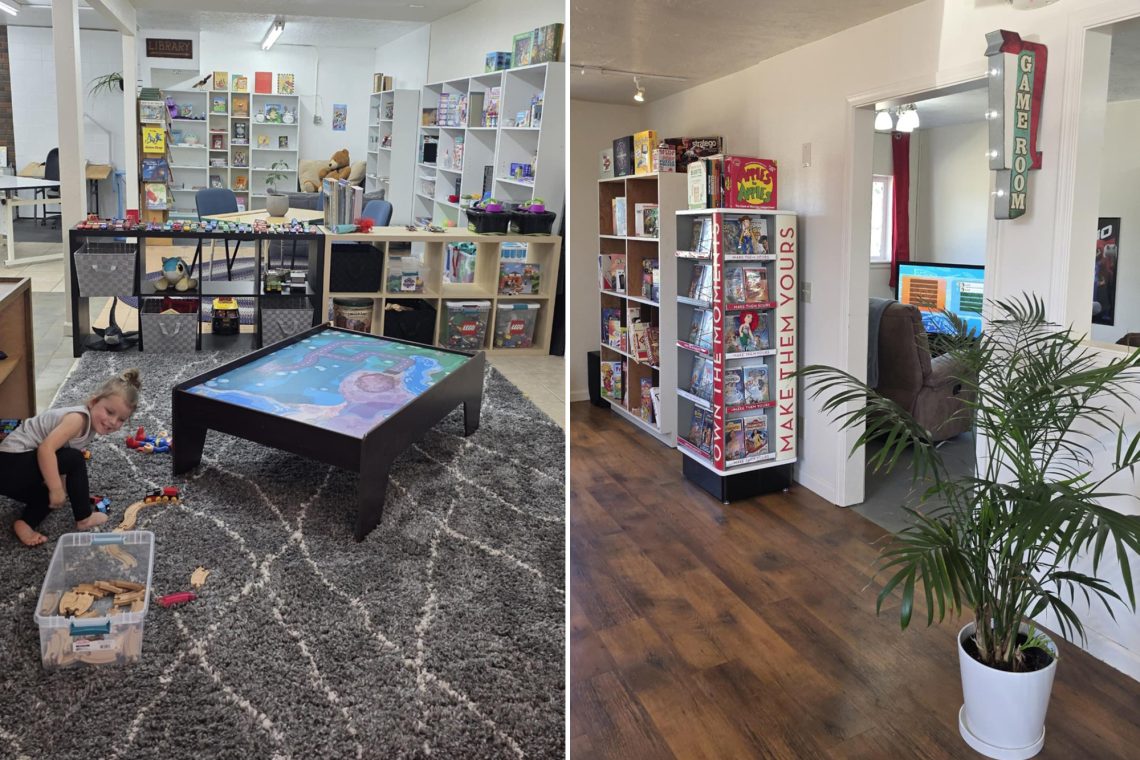 Toys and Games at Chester's Clubhouse - a library of strategy- and boardgames, as well as a video game arcade.