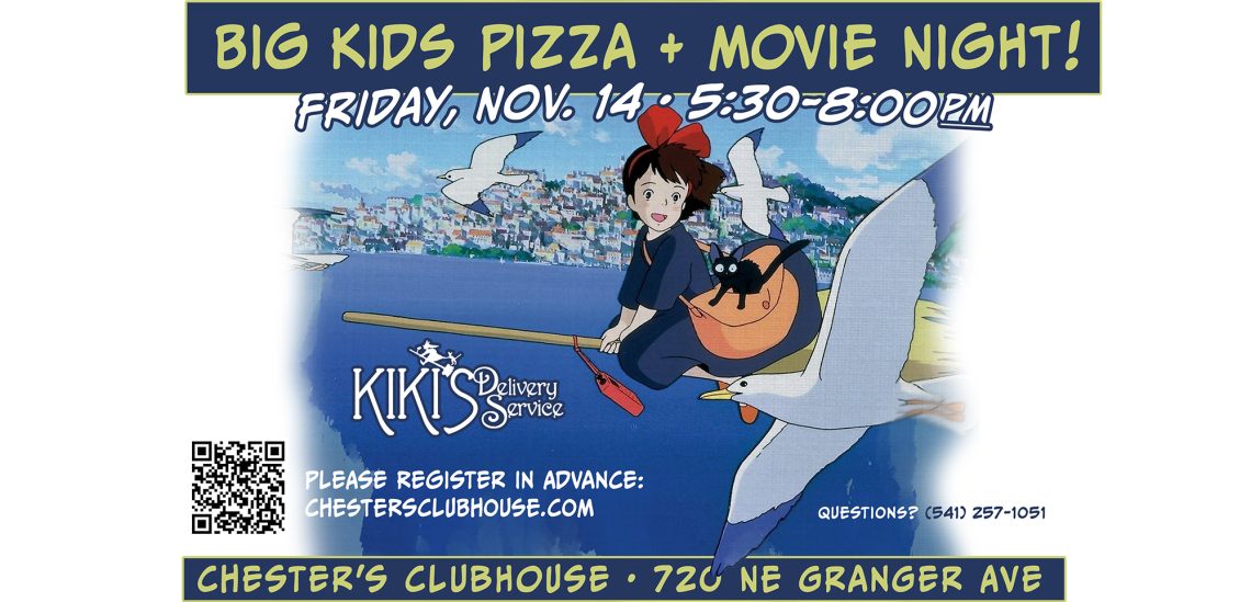 Pizza Movie Night at Chester's Clubhouse: Kiki's Delivery Service